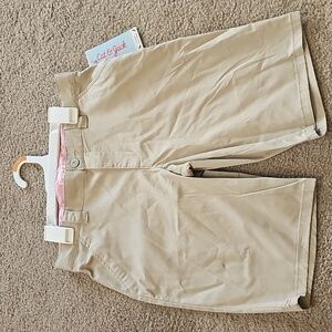 Girls' Uniform Chino Shorts - Cat & Jack - Beige - Size 14